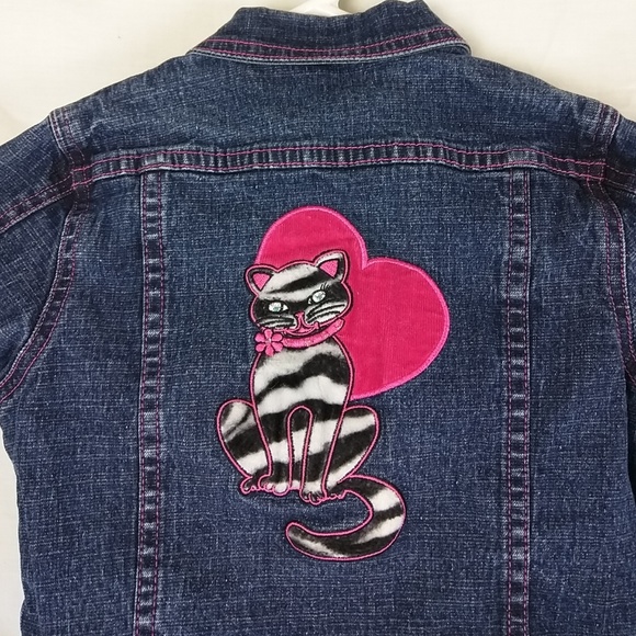 Zana-Di Girls Blue Jean Jacket Sz 6X - Picture 5 of 6